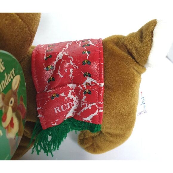 VTG NanCo Rudolph & Santas Reindeer Plush Toy 7.5" 2001 Collectible Christmas - Picture 6 of 6